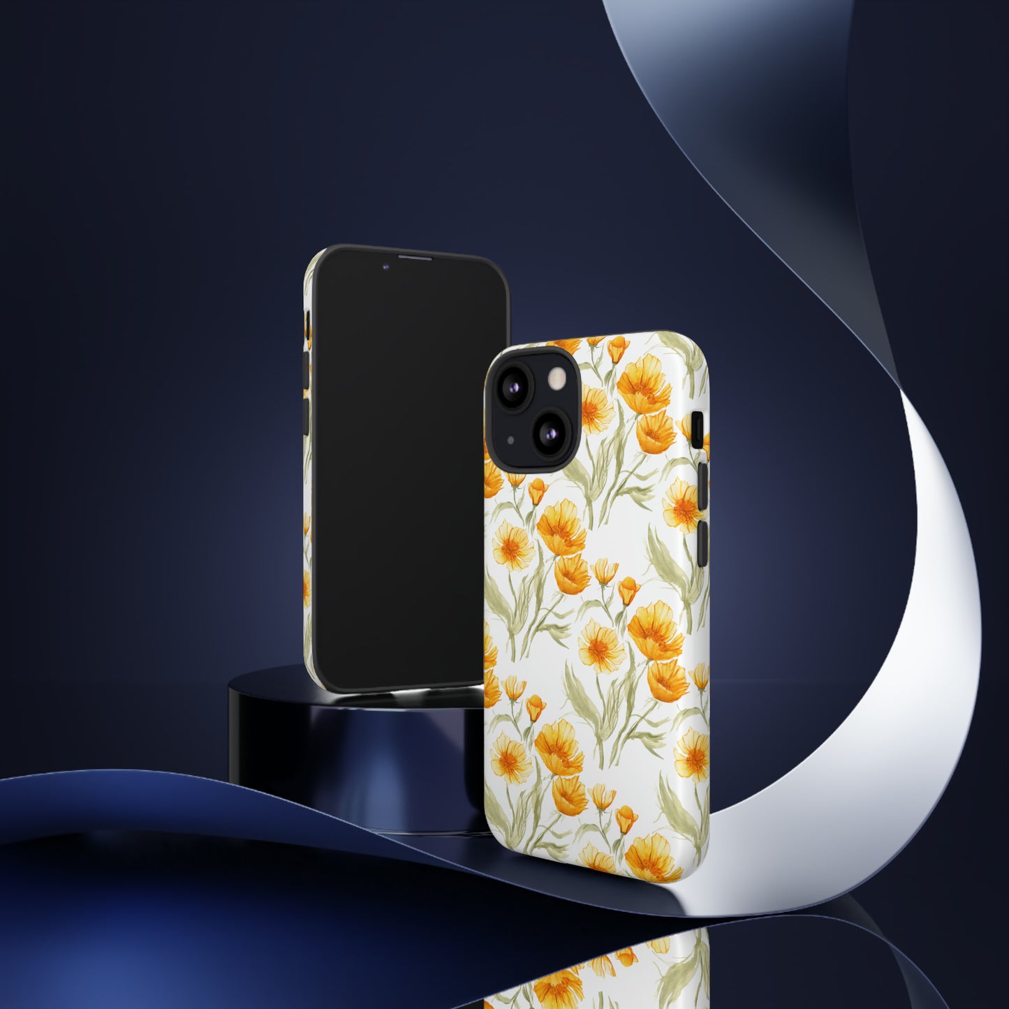 Tough Cell Phone Cases - Golden Poppies Print