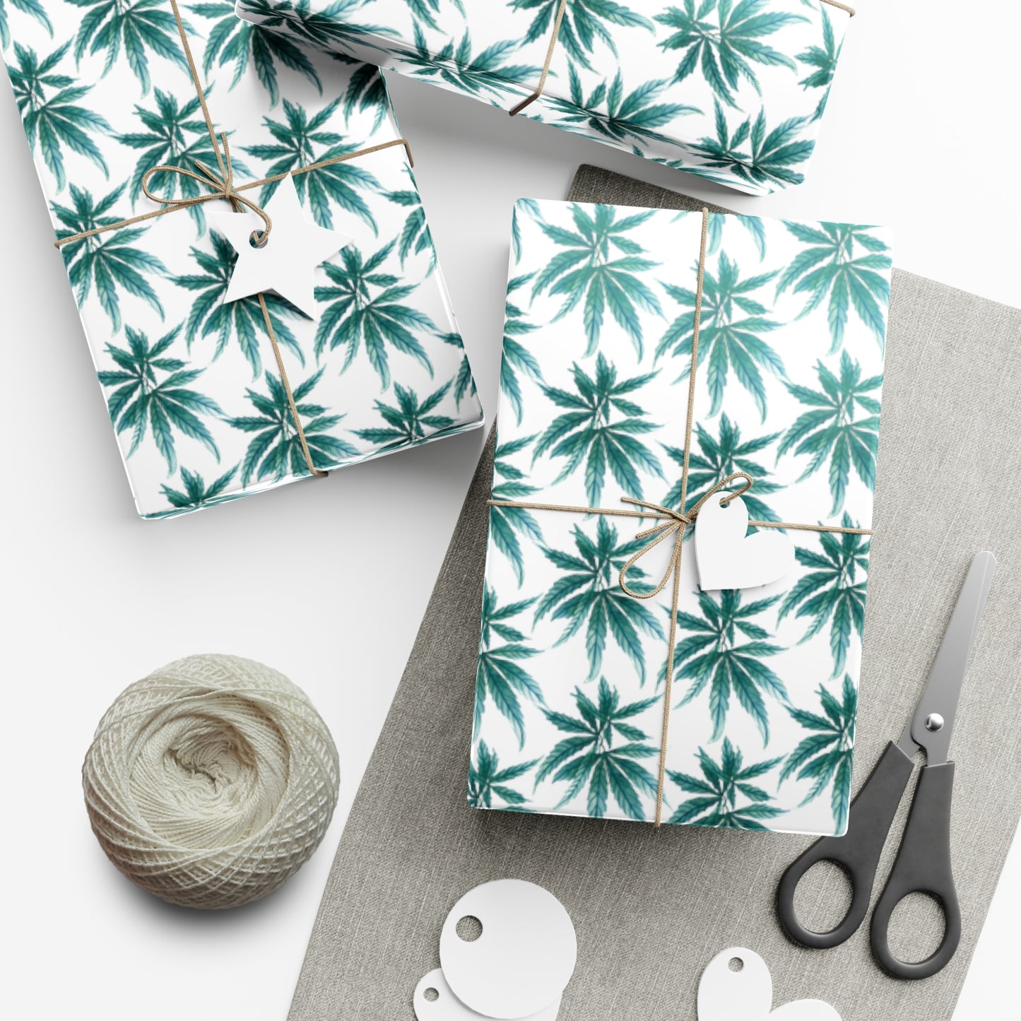 Gift Wrap Papers - Teal Dreamleaf Wrapping Paper