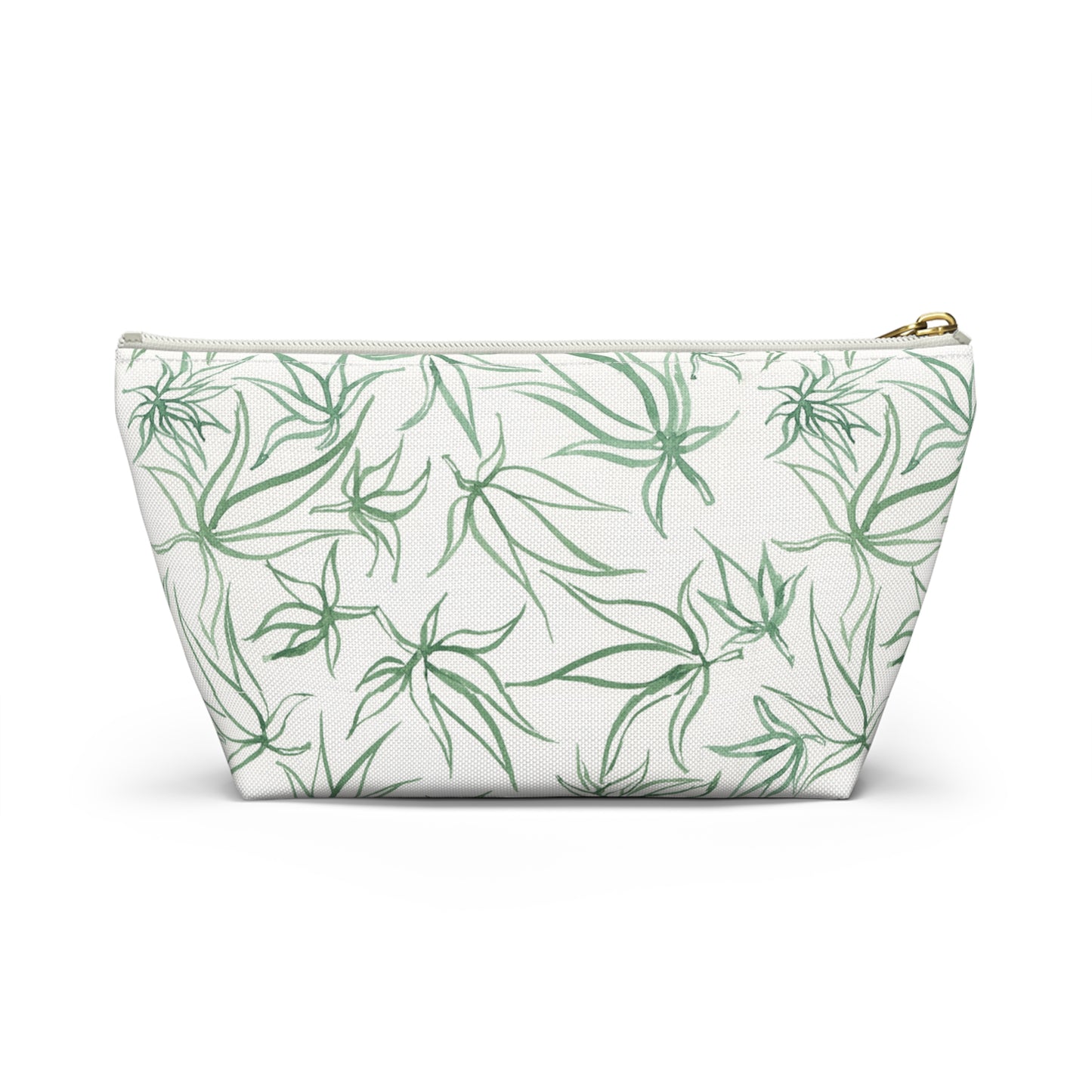 Roomy Accessory Pouch - Sketches in Green