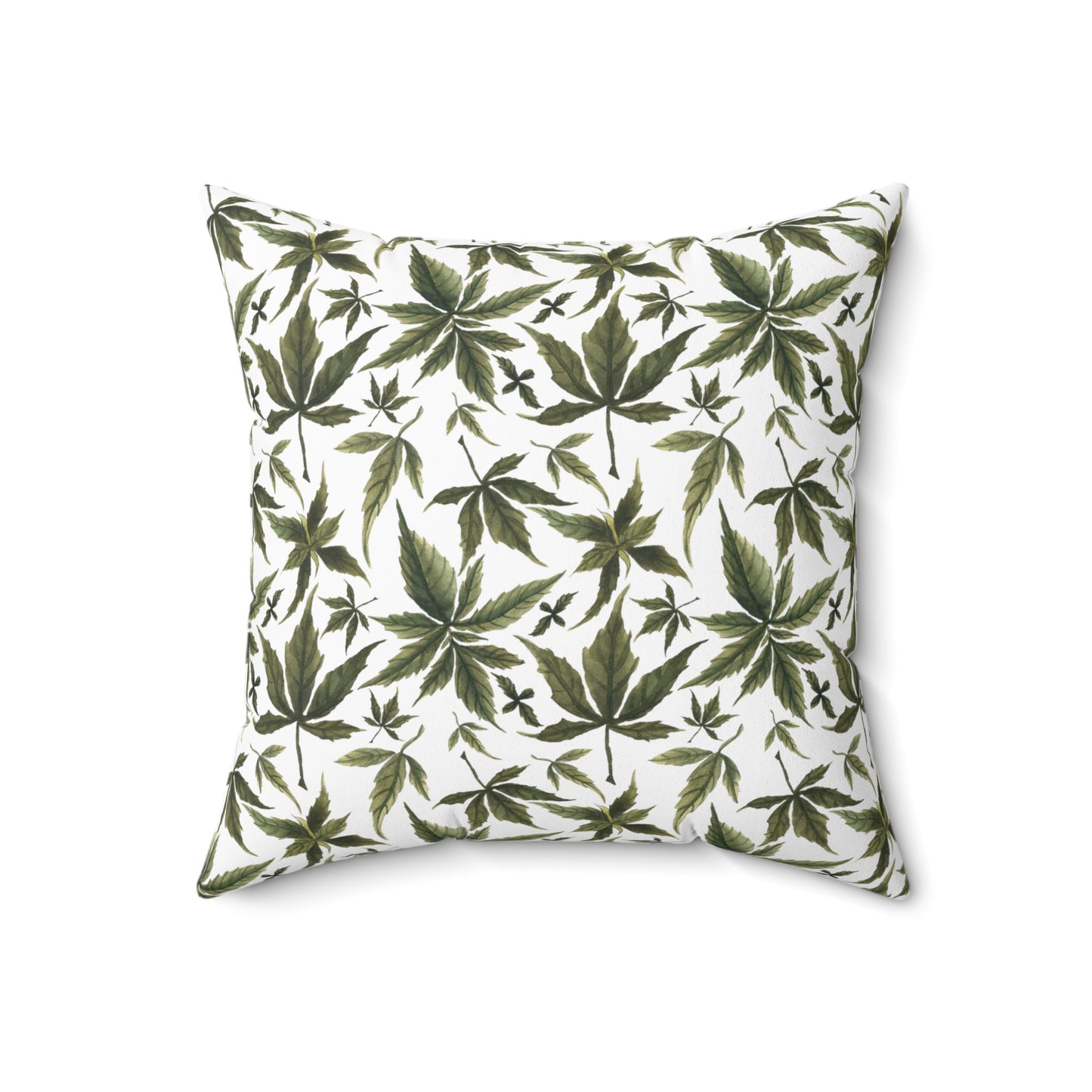 Faux Suede Square Pillow - Emerald Herb