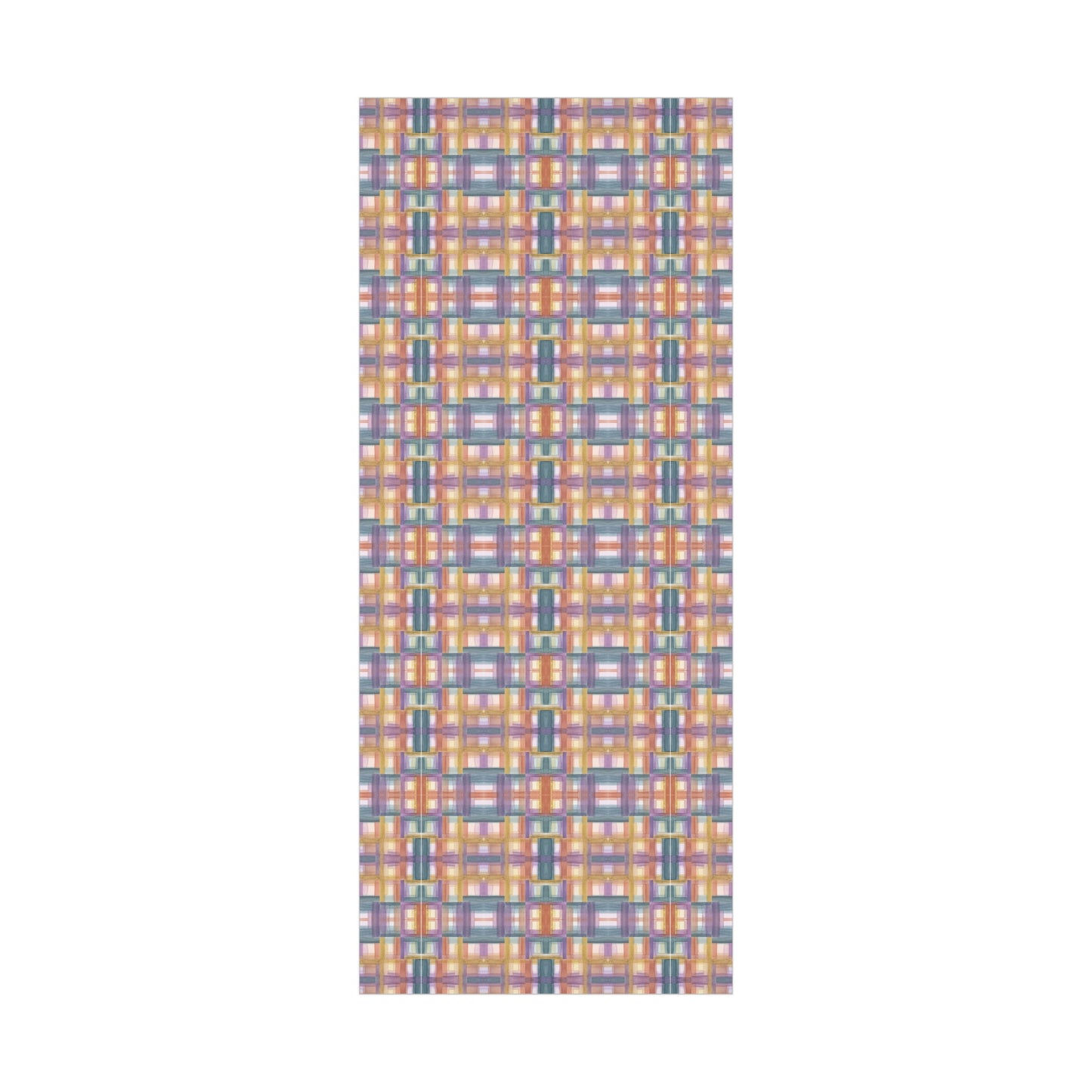 Gift Wrap Papers - Painterly Plaid, Warm Colors Wrapping Paper