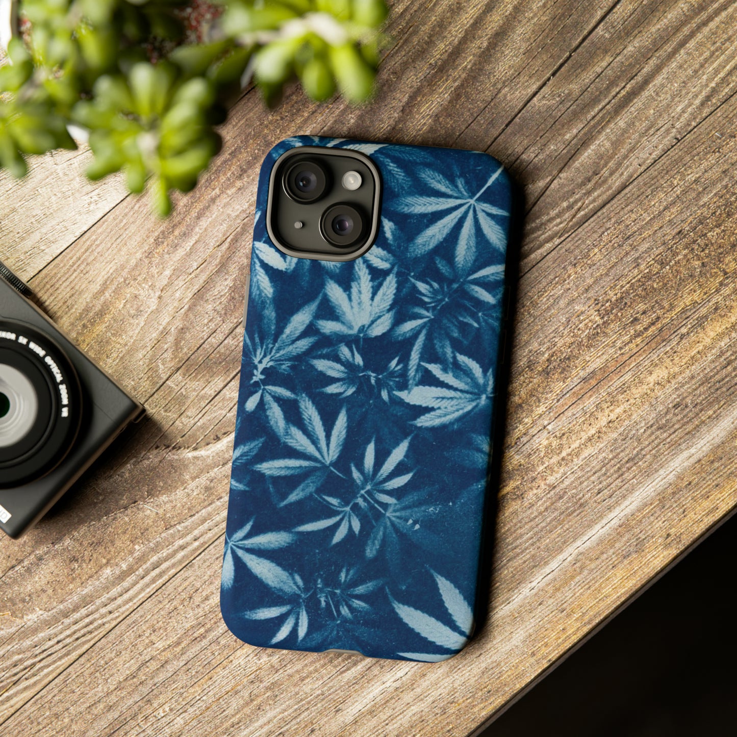 Tough Cell Phone Cases - Cyanotype Print