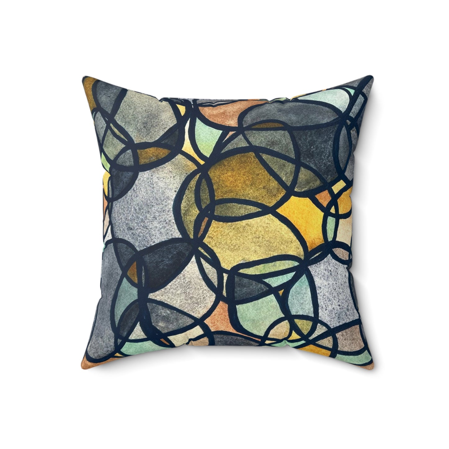 Faux Suede Square Pillow - Chromatic Connections