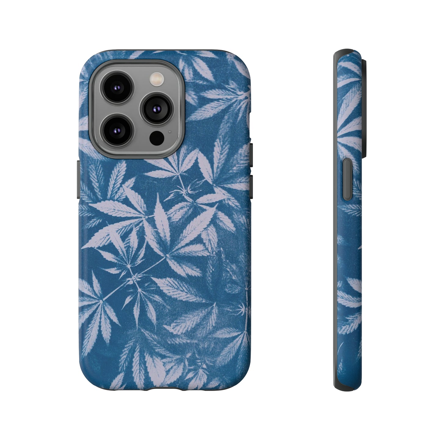 Tough Cell Phone Cases - Cyanotype on Lavender Print