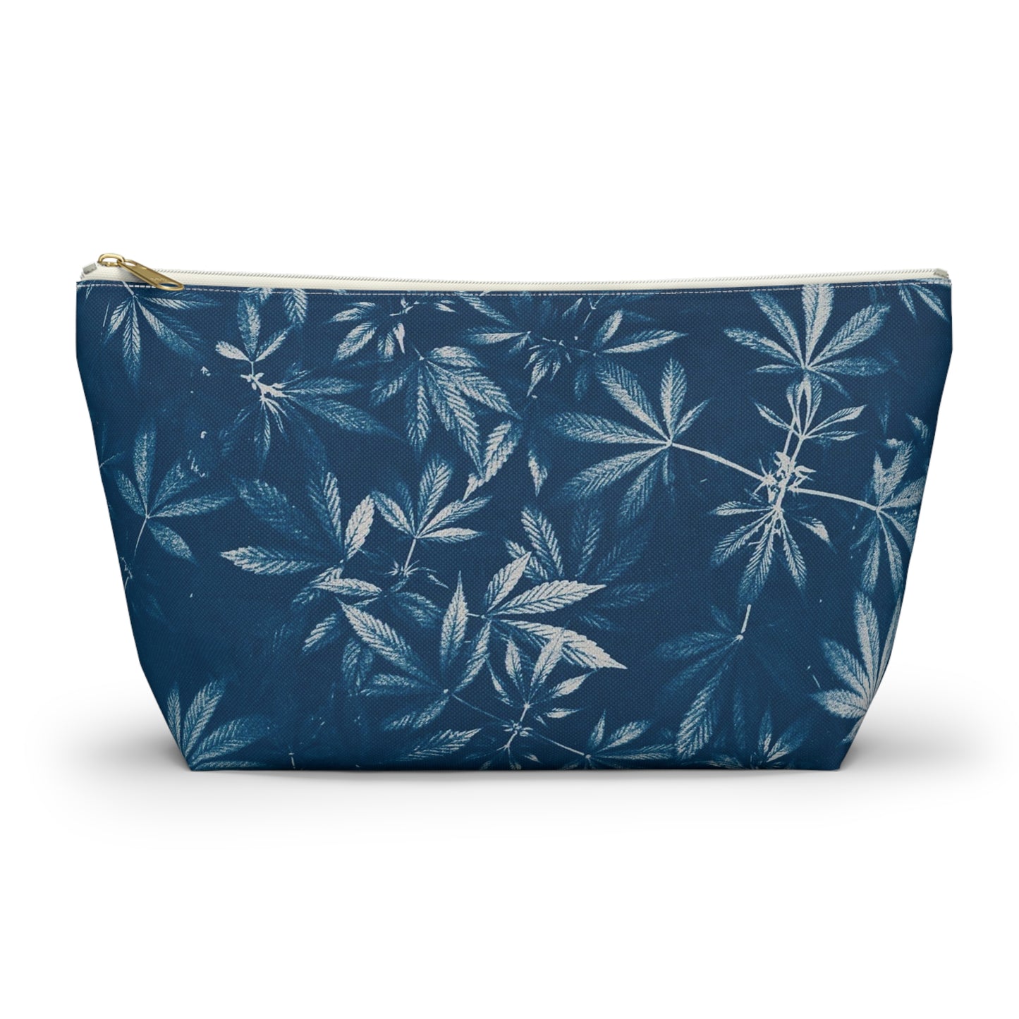 Roomy Accessory Pouch - Cyanotype Print 2