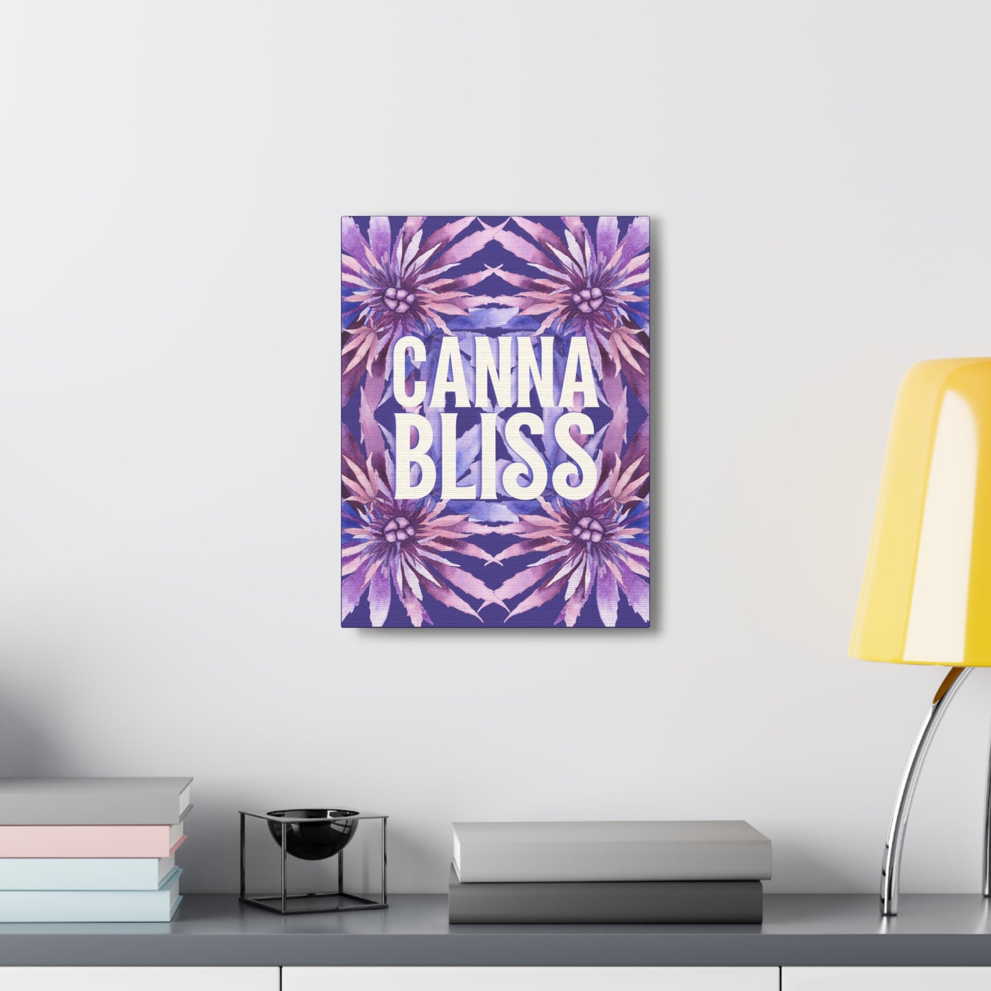 Canvas Gallery Wrap Prints - Cannabliss in Purple