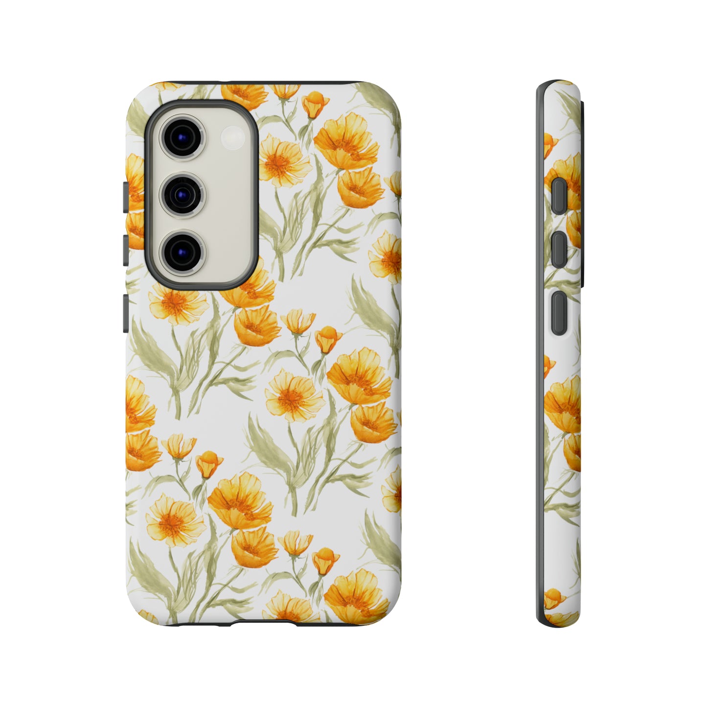 Tough Cell Phone Cases - Golden Poppies Print