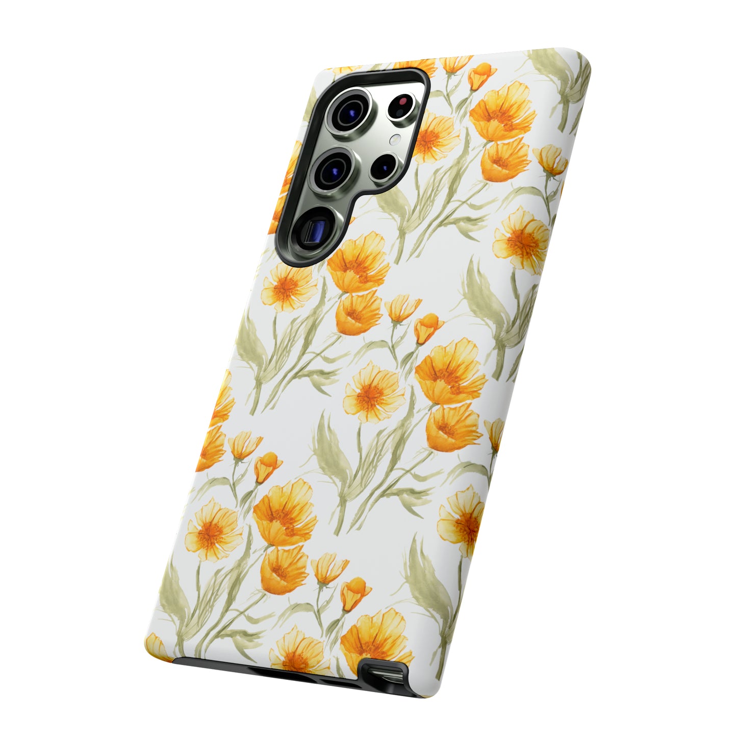 Tough Cell Phone Cases - Golden Poppies Print