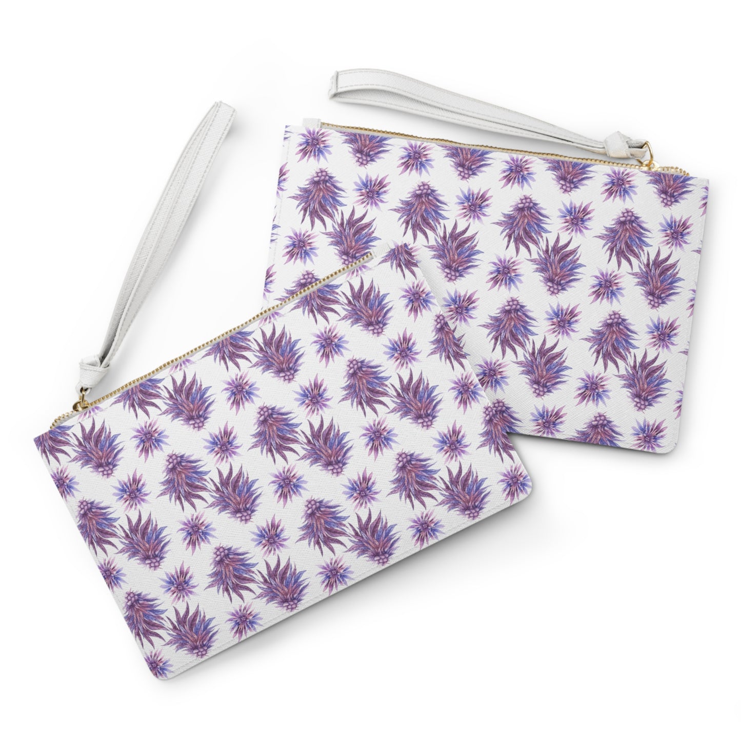 Vegan Leather Clutch Bag - Purple Passion