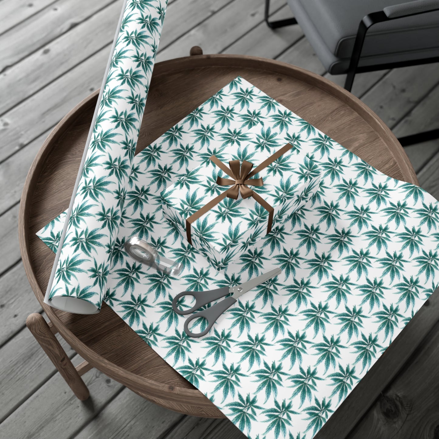 Gift Wrap Papers - Teal Dreamleaf Wrapping Paper