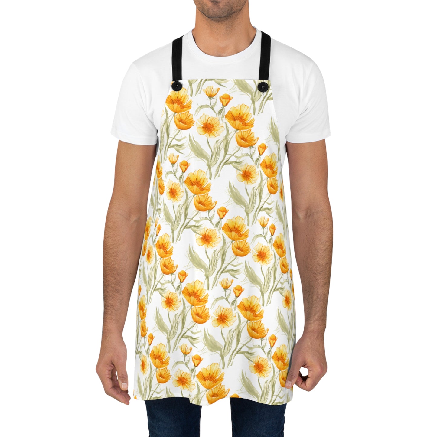 Apron - Yellow Golden Poppies