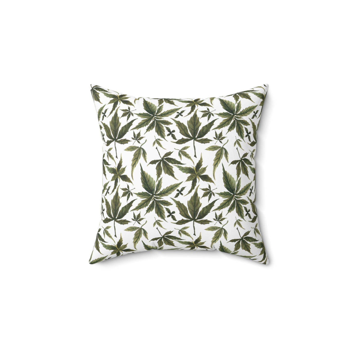 Faux Suede Square Pillow - Emerald Herb