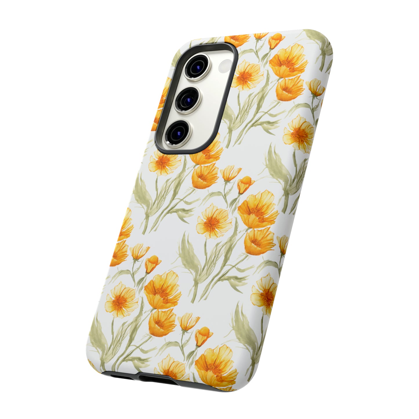 Tough Cell Phone Cases - Golden Poppies Print