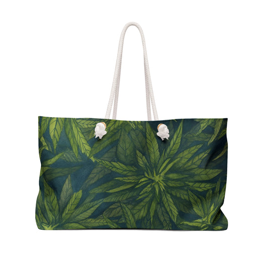 Oversized Weekender Bag - Green Gardens