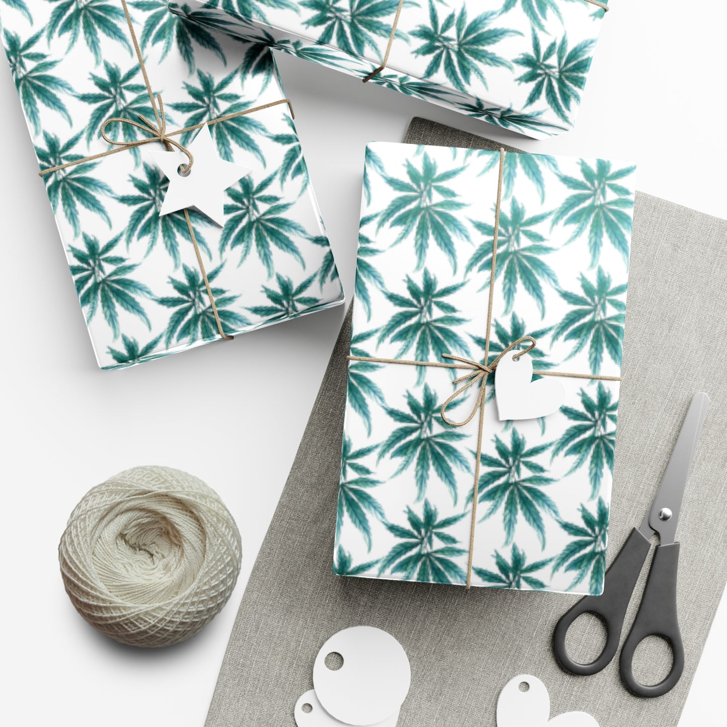 Gift Wrap Papers - Teal Dreamleaf Wrapping Paper