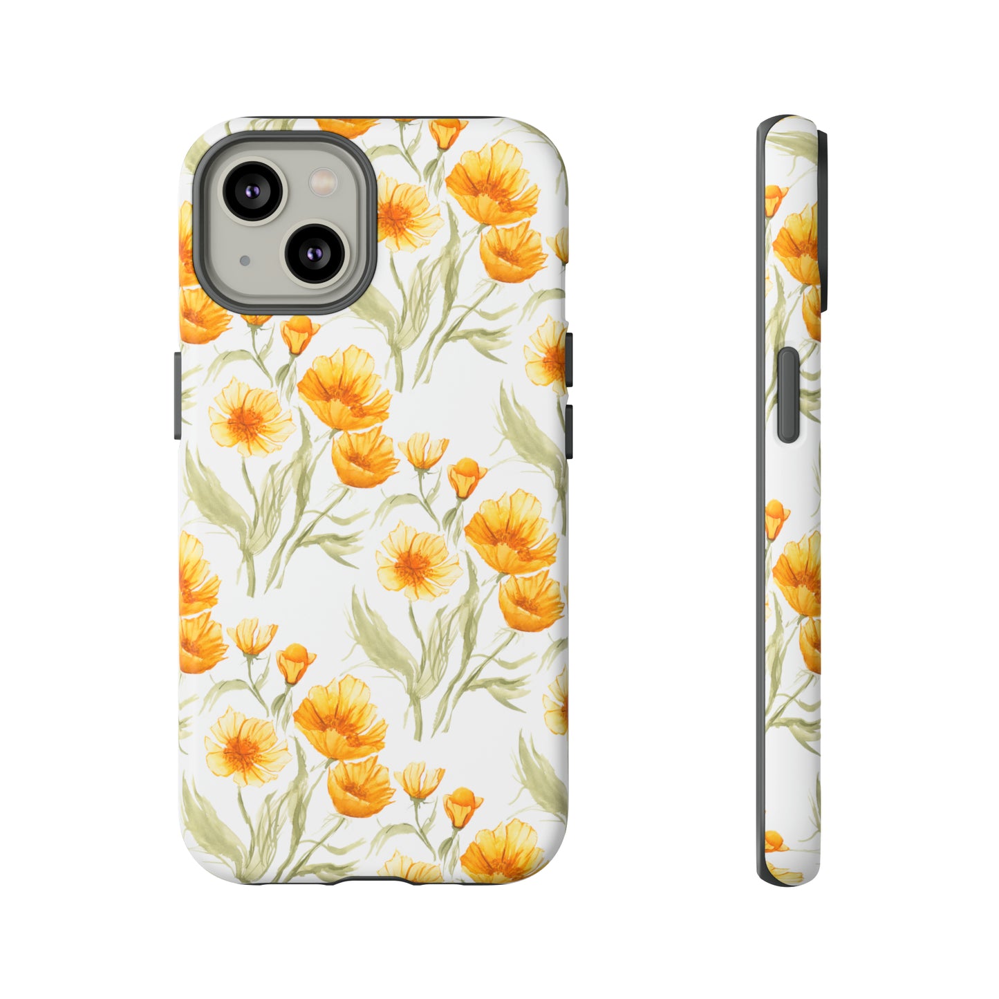 Tough Cell Phone Cases - Golden Poppies Print