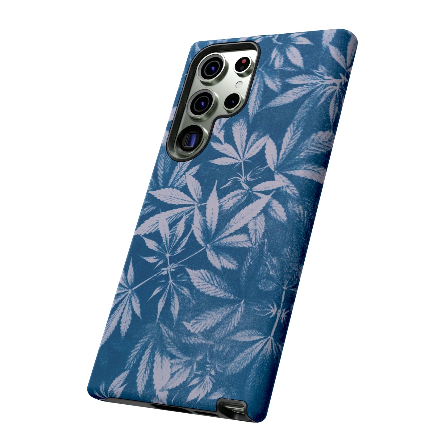 Tough Cell Phone Cases - Cyanotype on Lavender Print