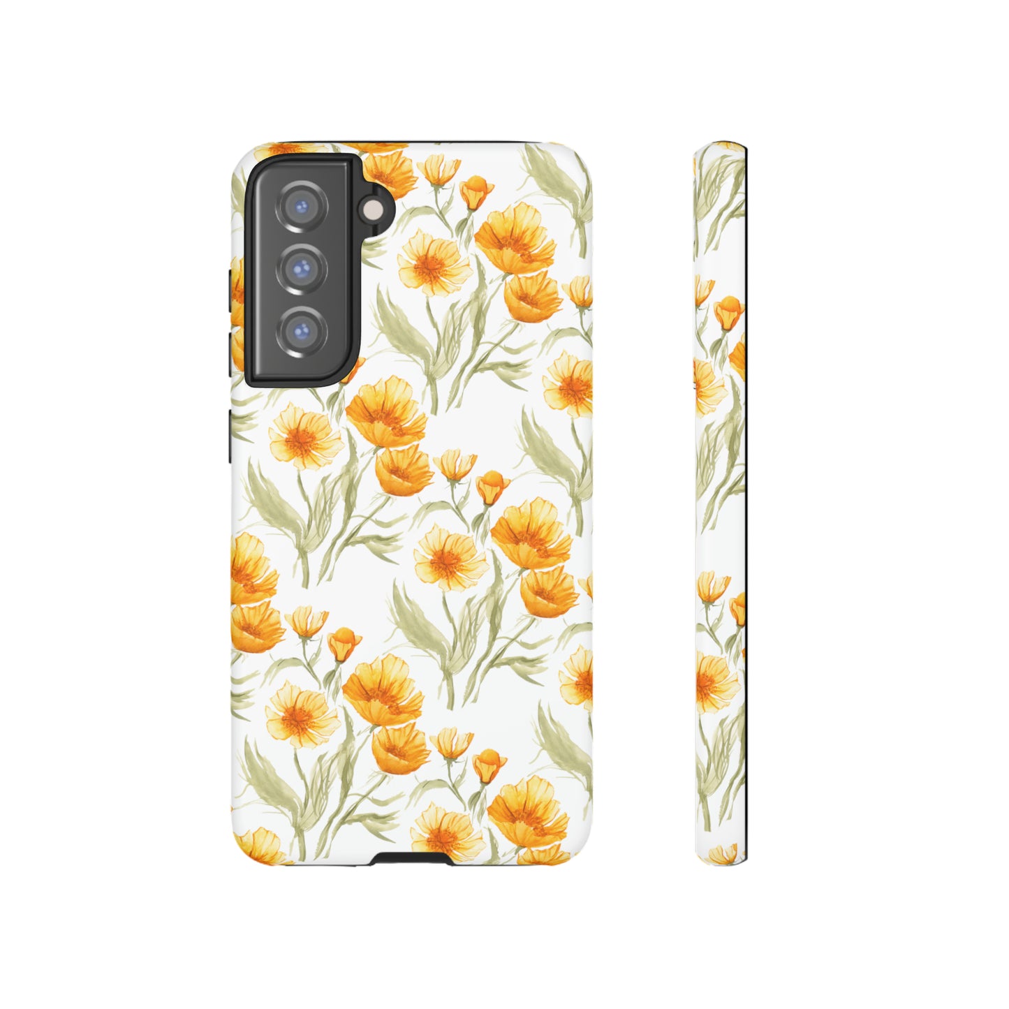 Tough Cell Phone Cases - Golden Poppies Print