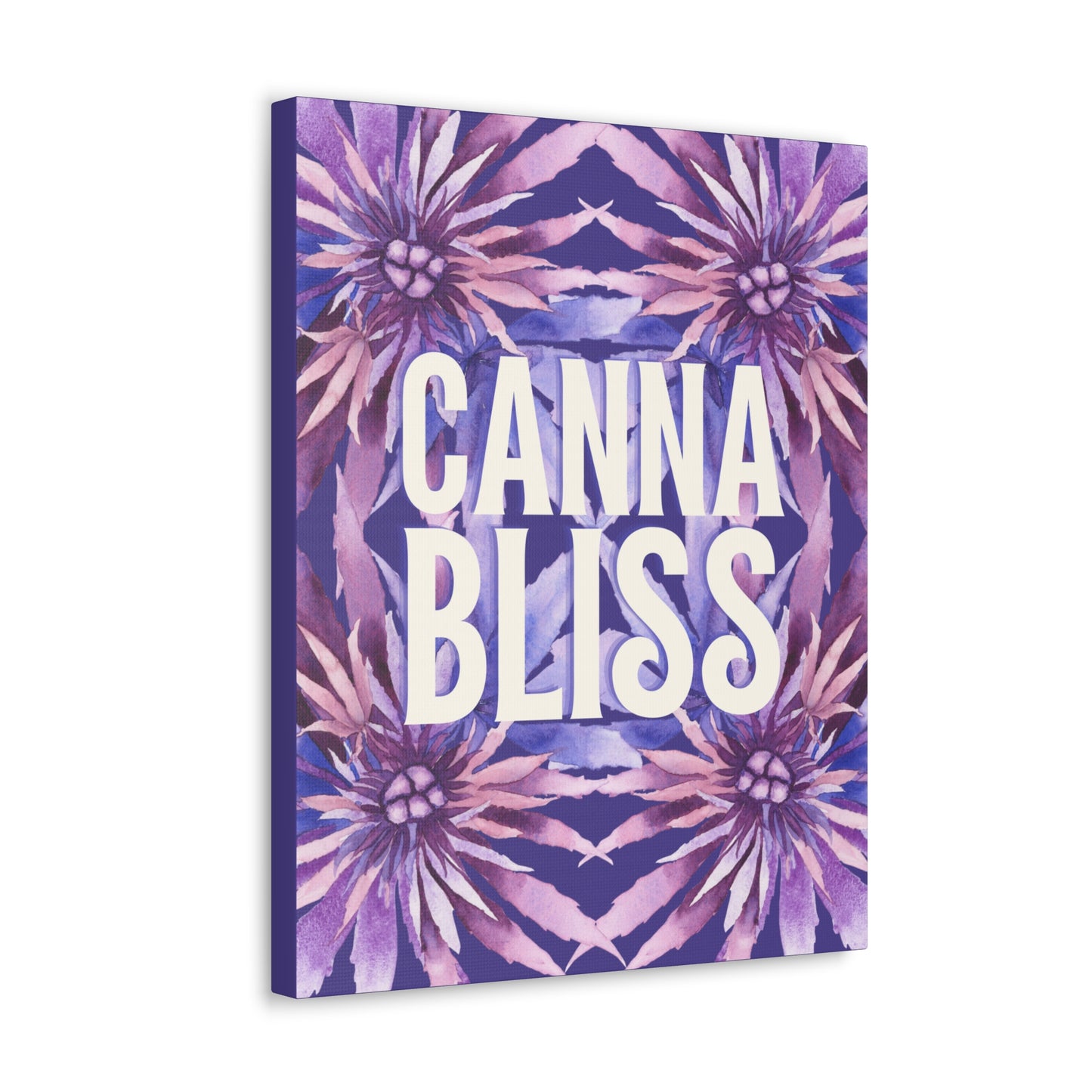 Canvas Gallery Wrap Prints - Cannabliss in Purple