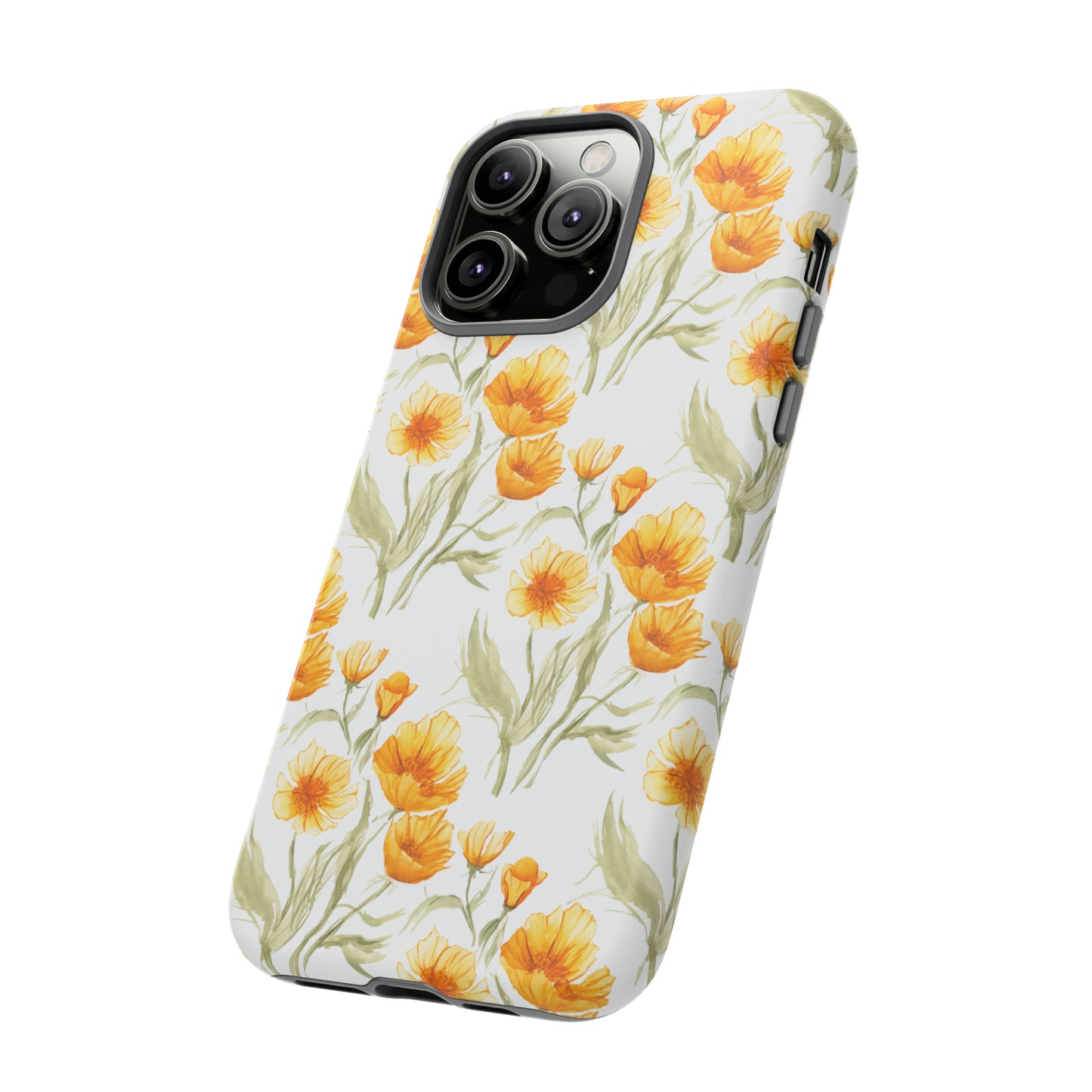 Tough Cell Phone Cases - Golden Poppies Print