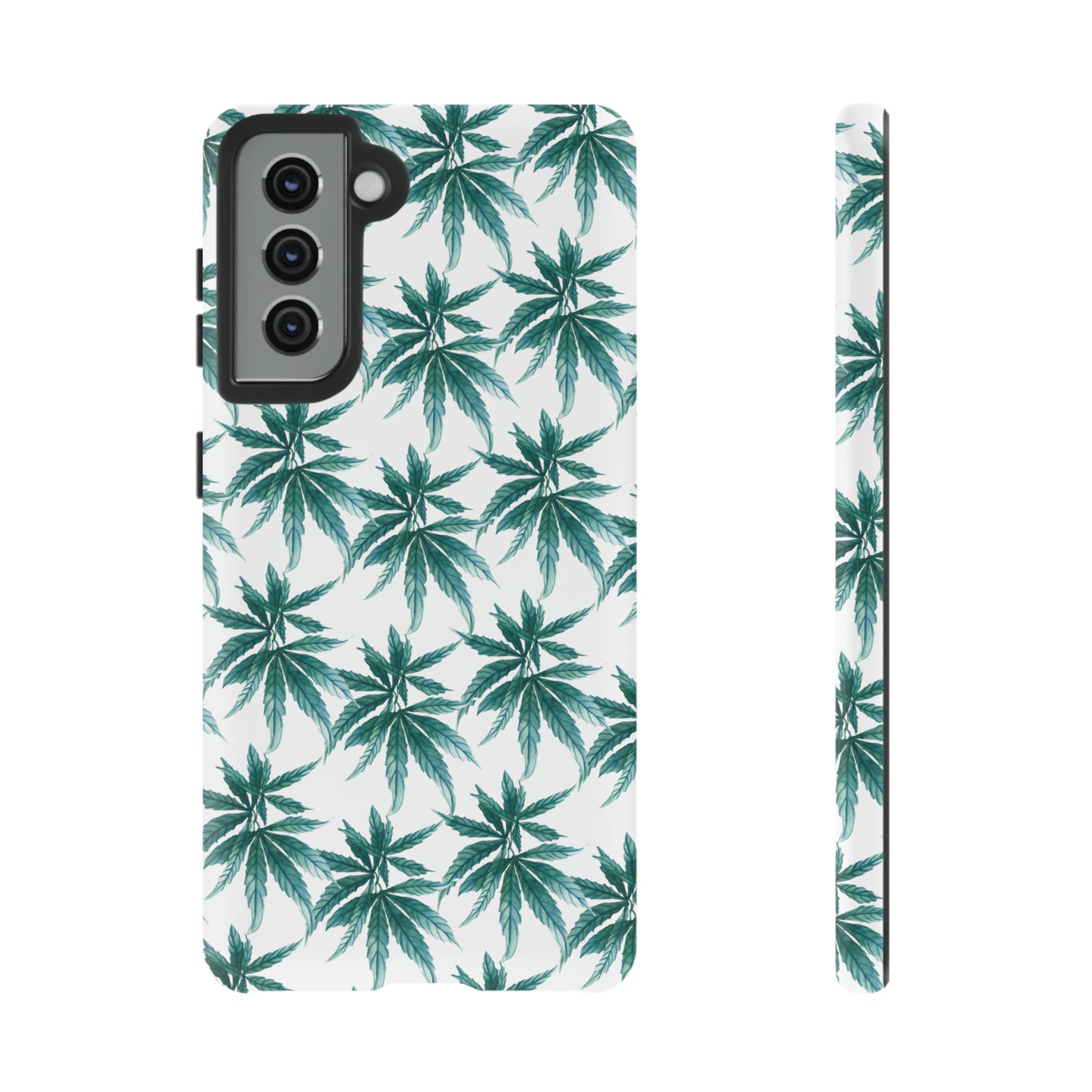 Copy of Tough Cell Phone Cases - Watercolor Cannabis Field