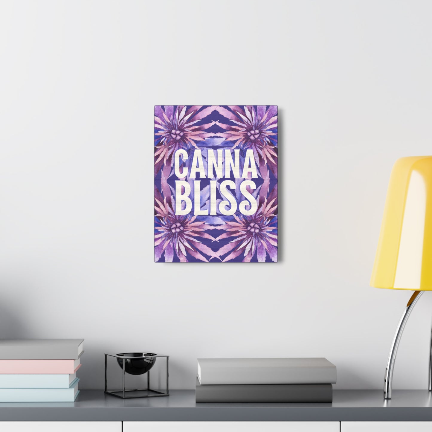 Canvas Gallery Wrap Prints - Cannabliss in Purple