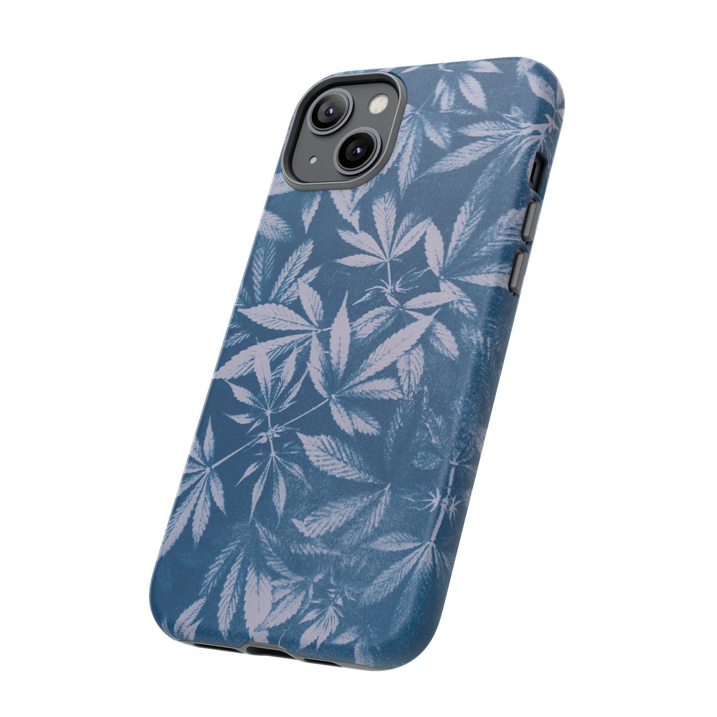 Tough Cell Phone Cases - Cyanotype on Lavender Print