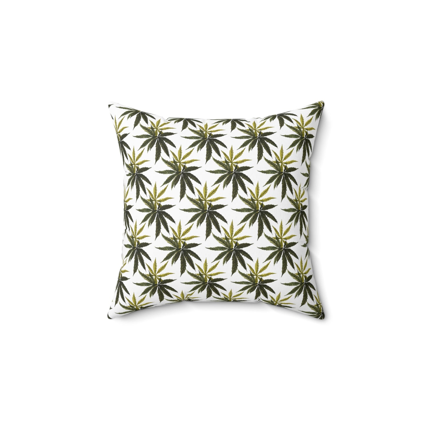 Faux Suede Square Pillow - Olive Smoke