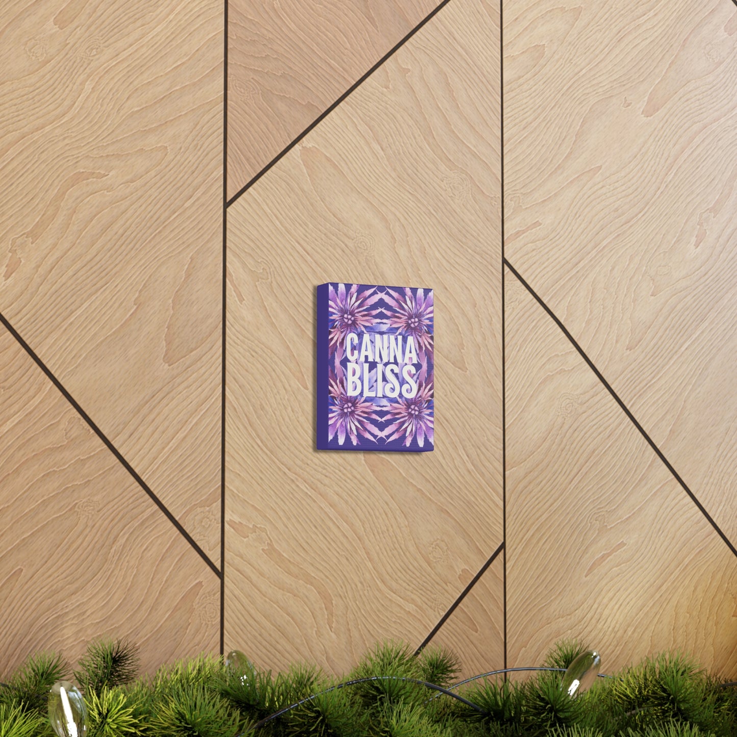 Canvas Gallery Wrap Prints - Cannabliss in Purple