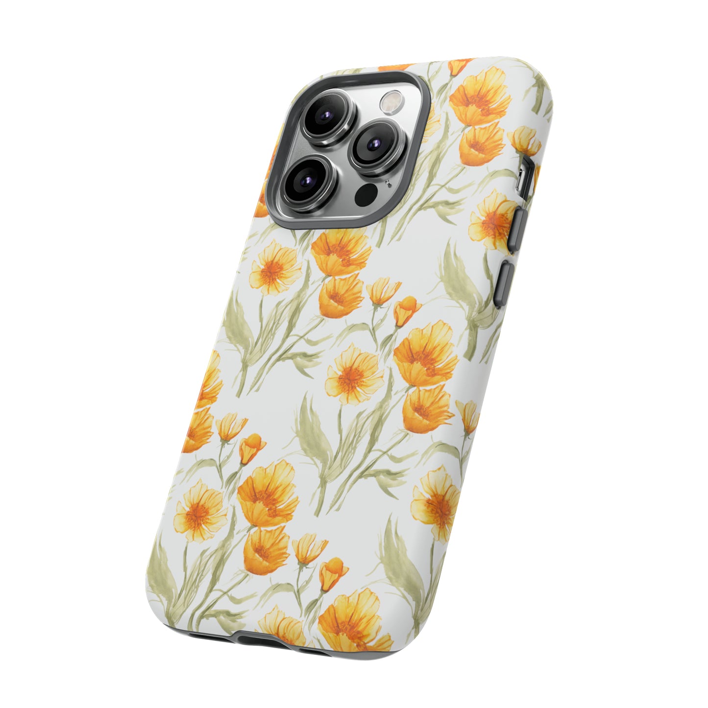 Tough Cell Phone Cases - Golden Poppies Print