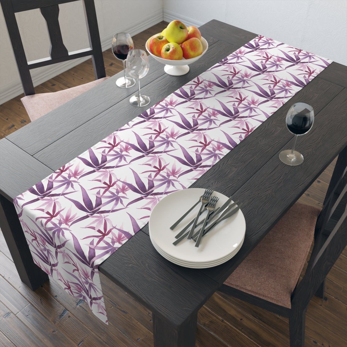 Table Runner 100% Cotton - Orchid Dreams