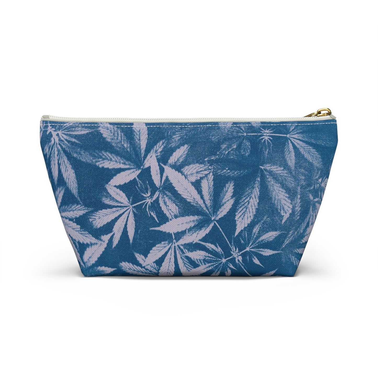 Roomy Accessory Pouch - Cyanotype on Lavender Print