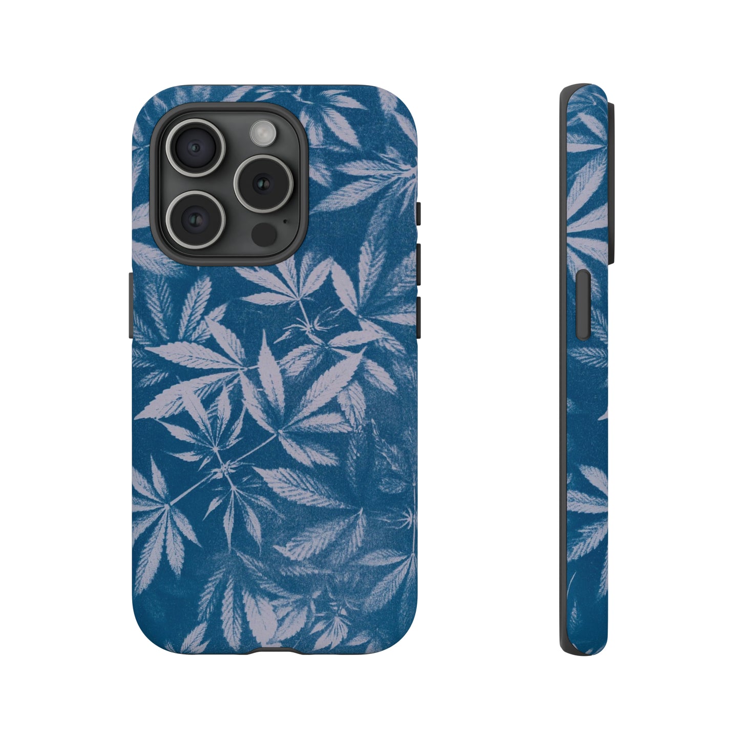 Tough Cell Phone Cases - Cyanotype on Lavender Print