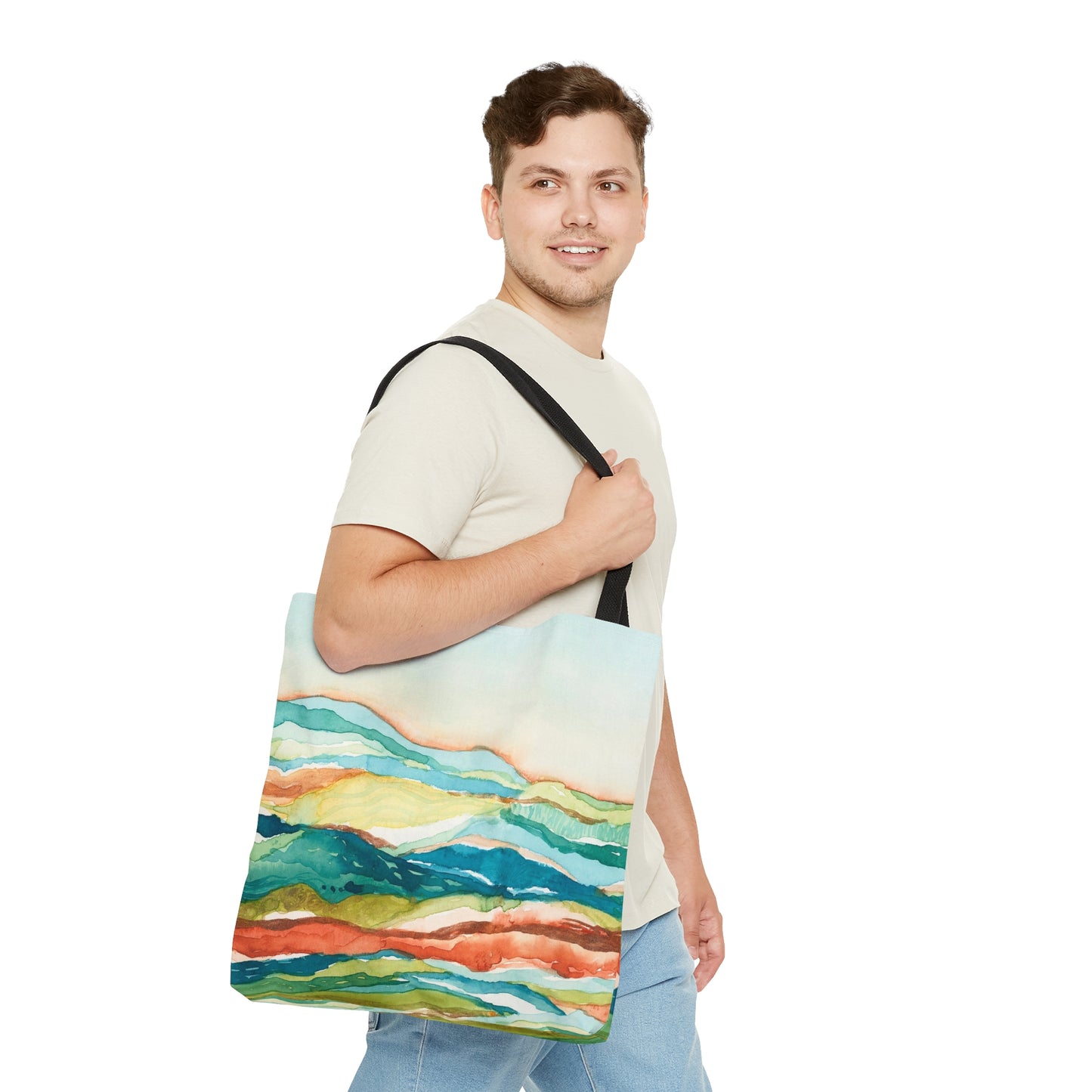 Tote Bag (3 sizes!) - Watercolor Mountains