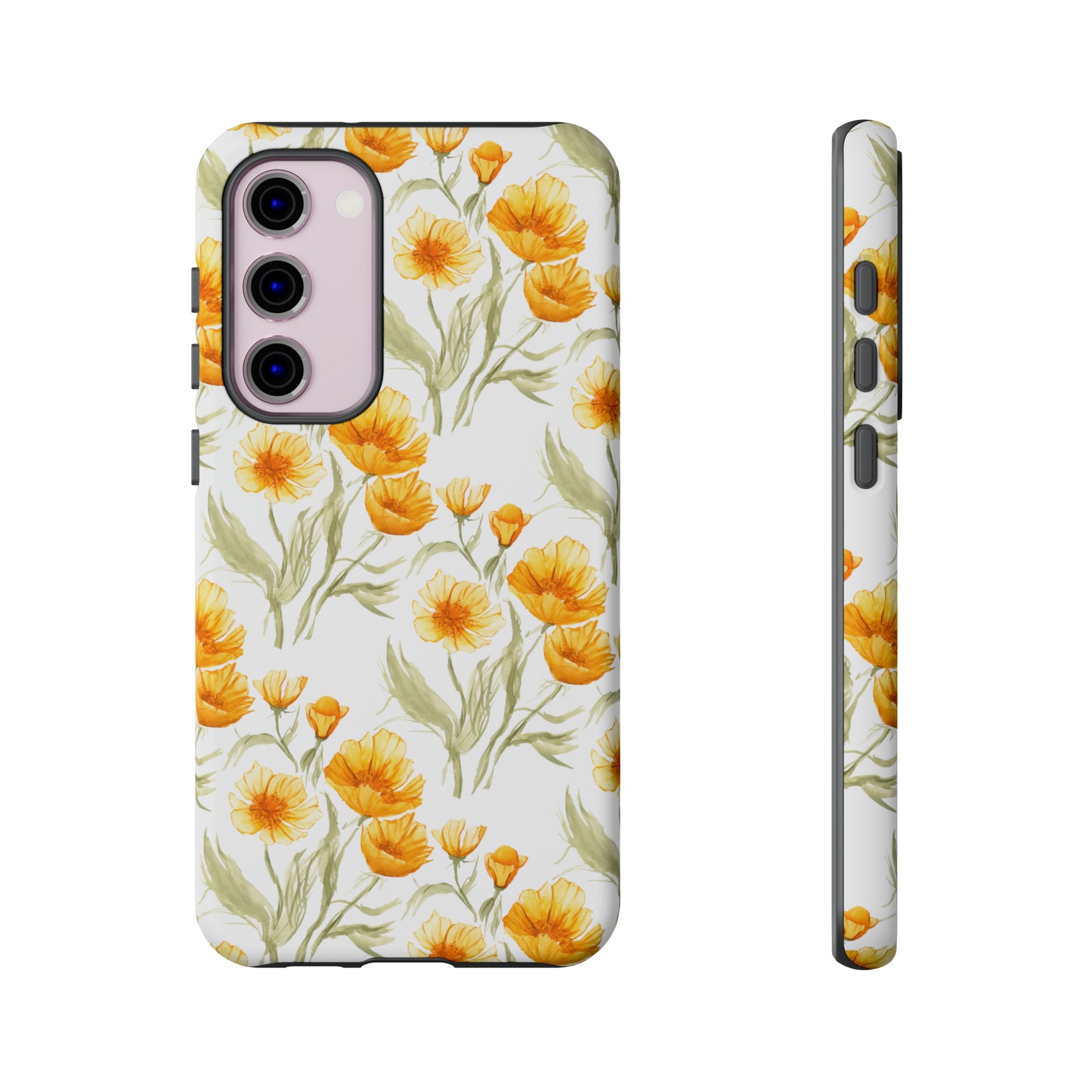 Tough Cell Phone Cases - Golden Poppies Print