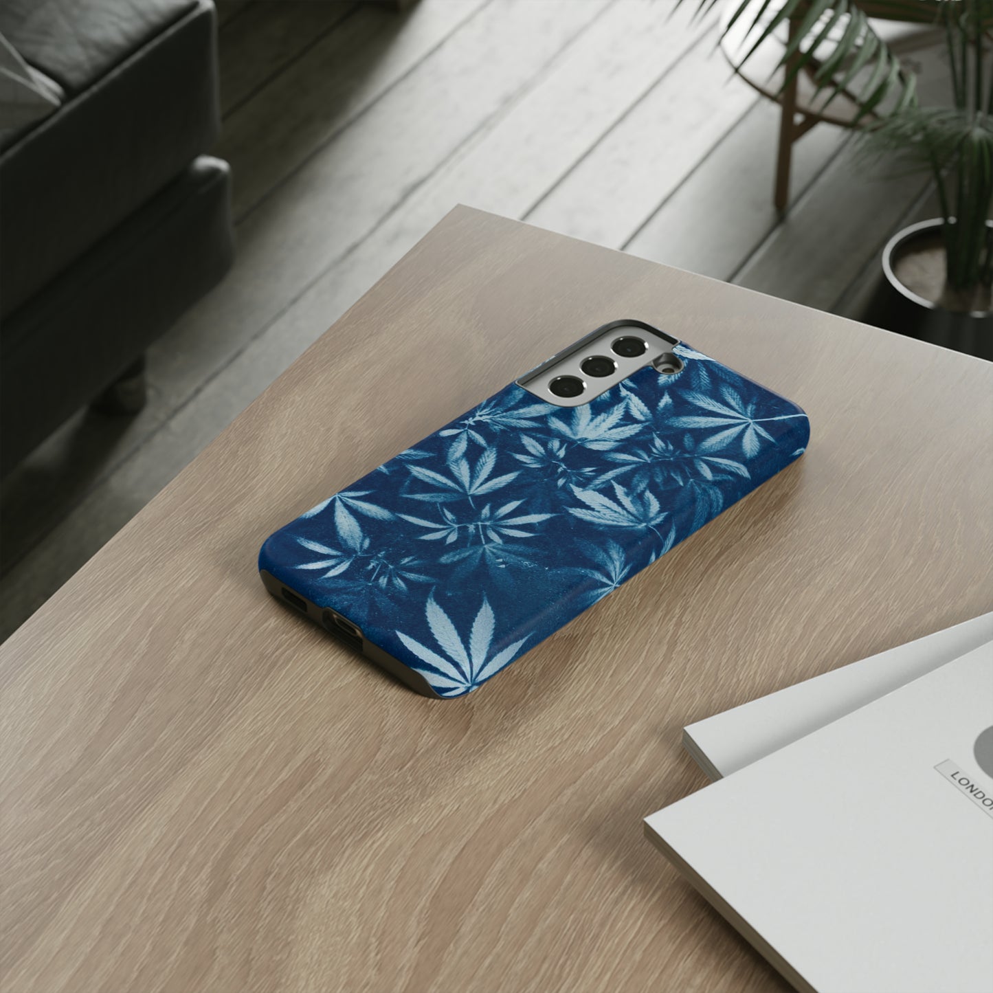 Tough Cell Phone Cases - Cyanotype Print