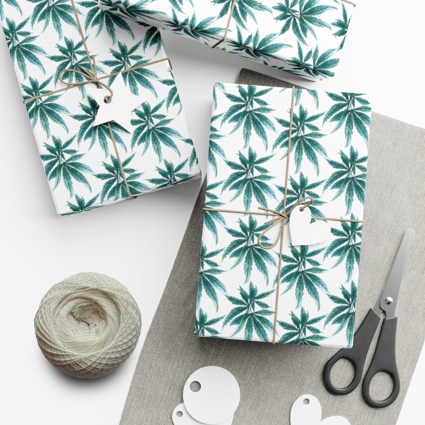 Gift Wrap Papers - Teal Dreamleaf Wrapping Paper