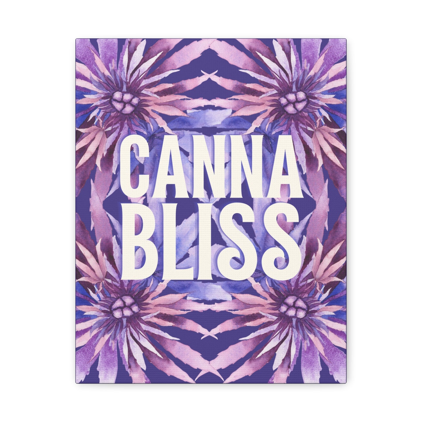 Canvas Gallery Wrap Prints - Cannabliss in Purple