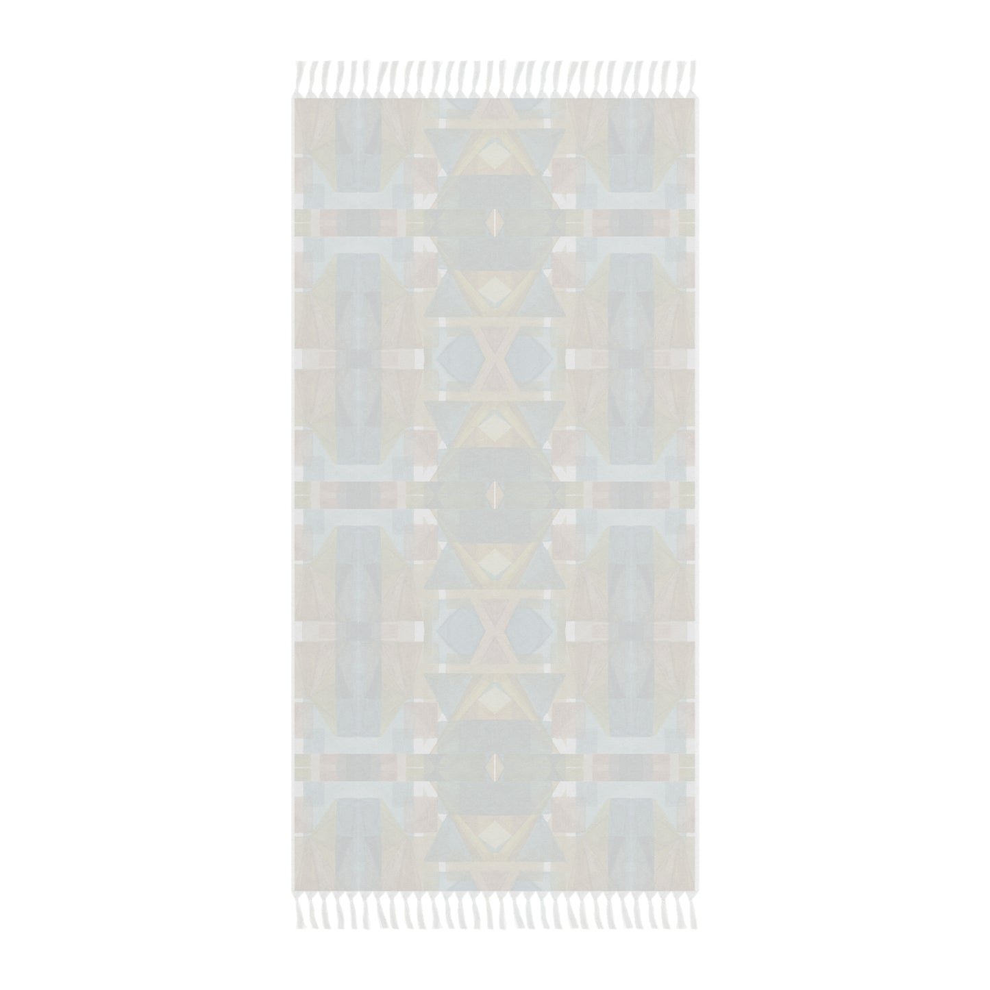 Boho Beach Cloth - Painterly Plaid, cool colors