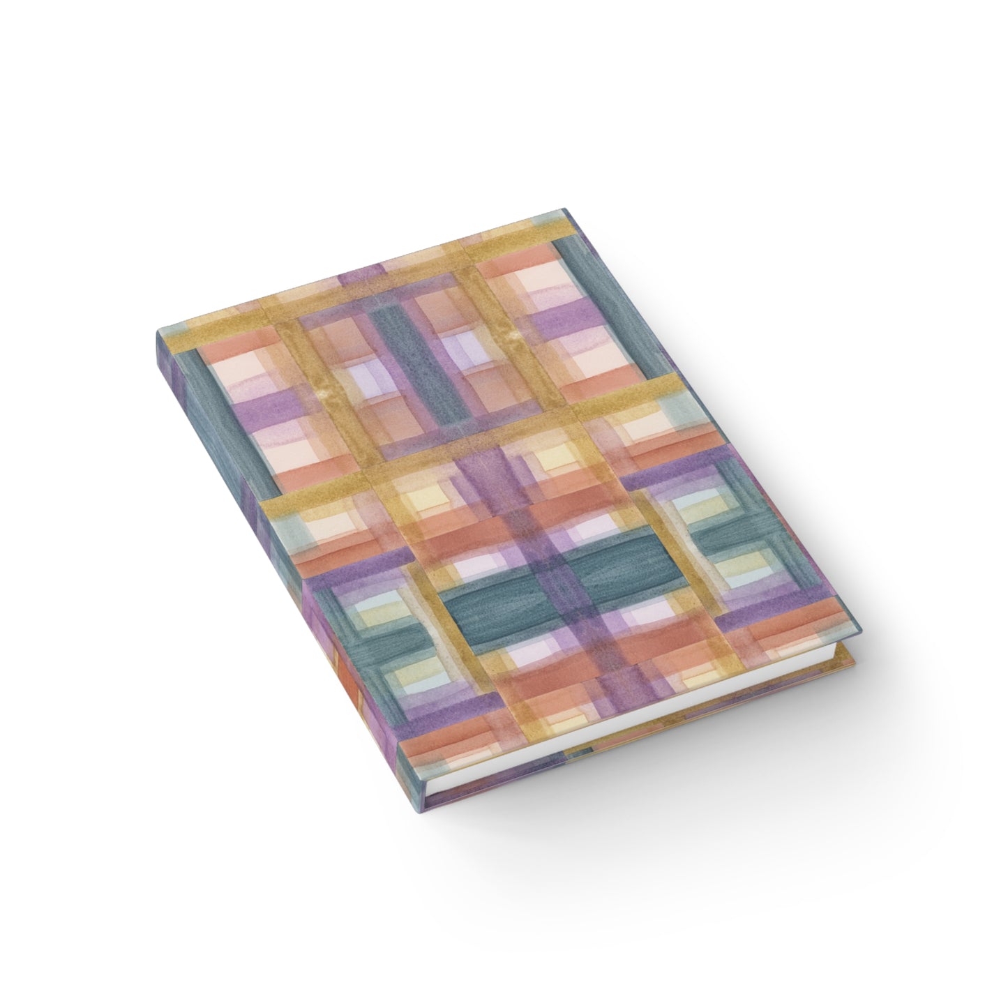 Journal - Blank Pages - Painterly Plaid