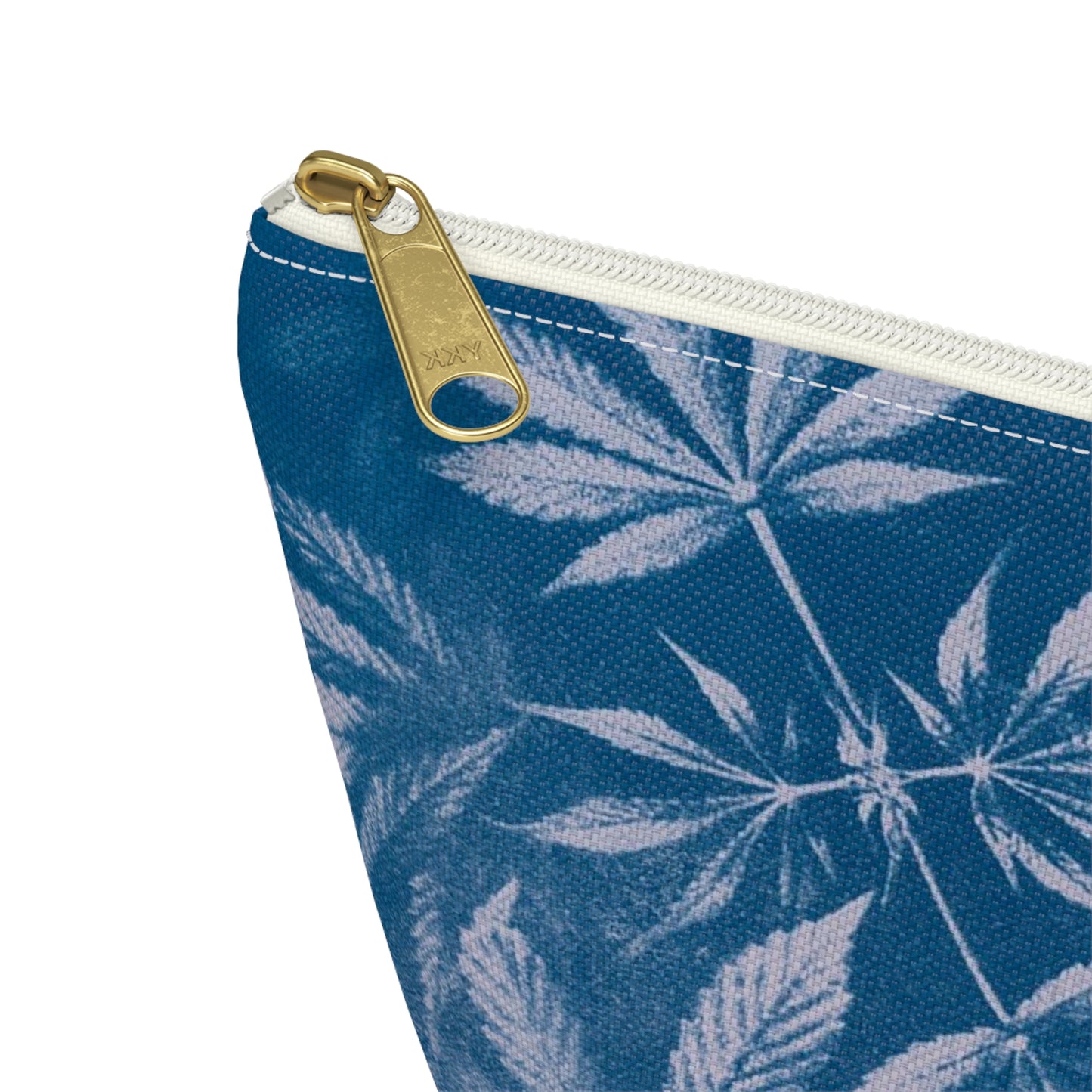 Roomy Accessory Pouch - Cyanotype on Lavender Print