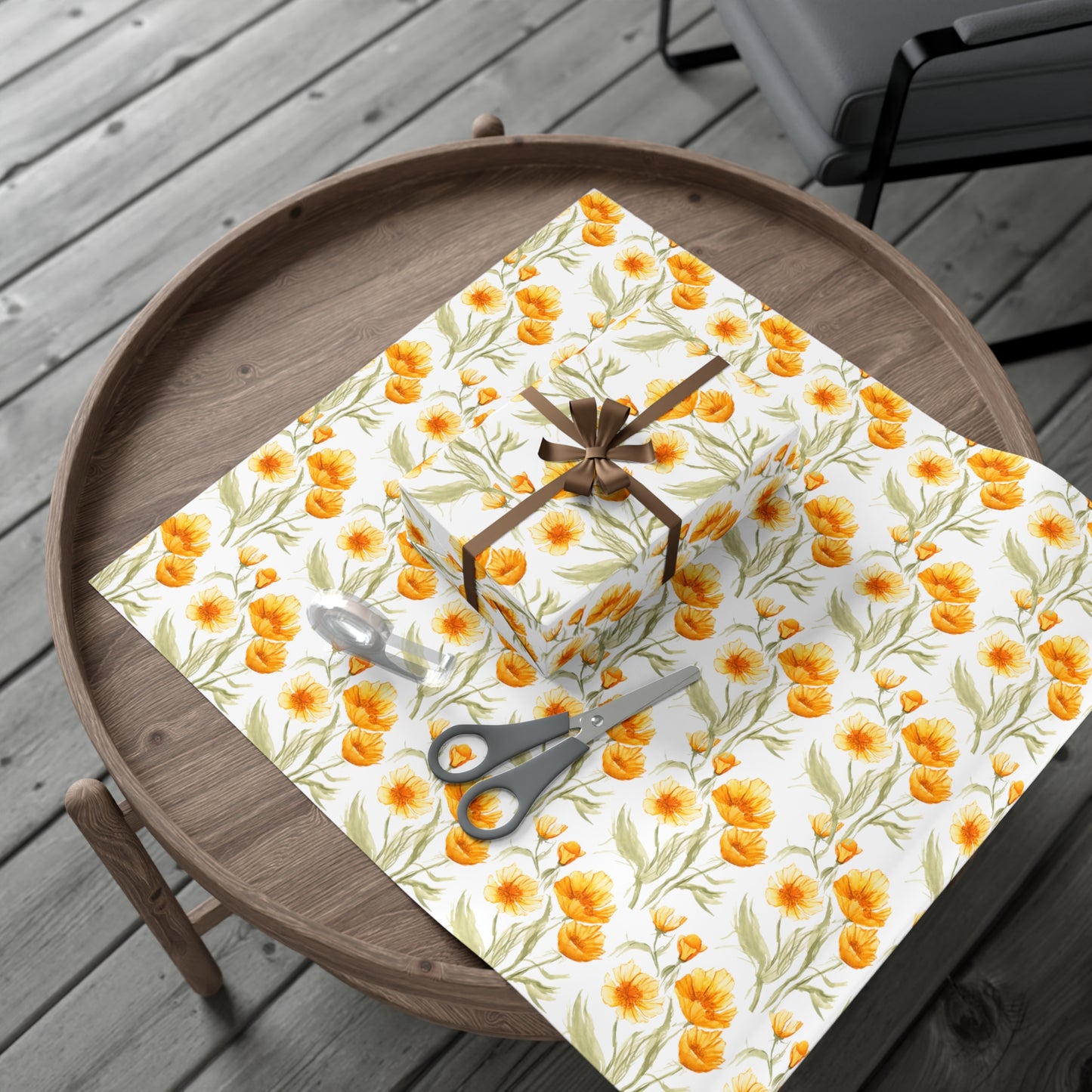 Gift Wrap Papers - Golden Poppies Wrapping Paper