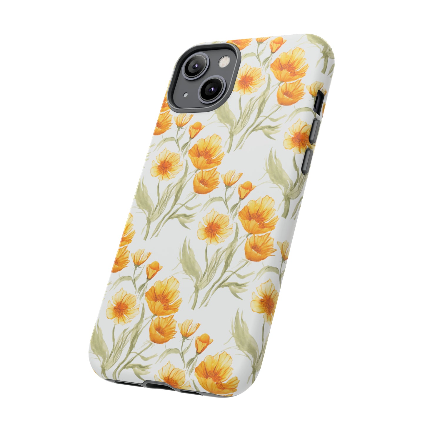 Tough Cell Phone Cases - Golden Poppies Print