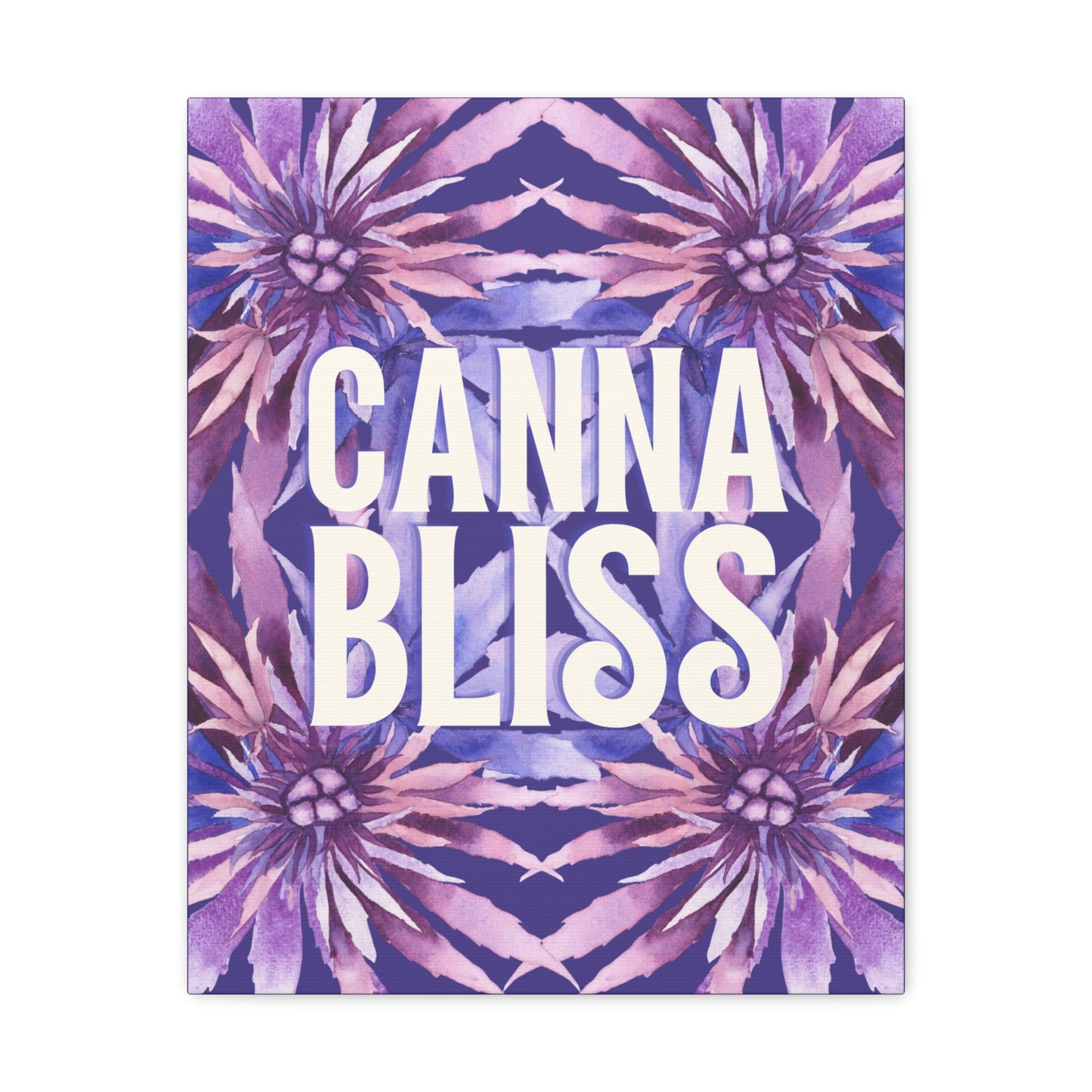 Canvas Gallery Wrap Prints - Cannabliss in Purple