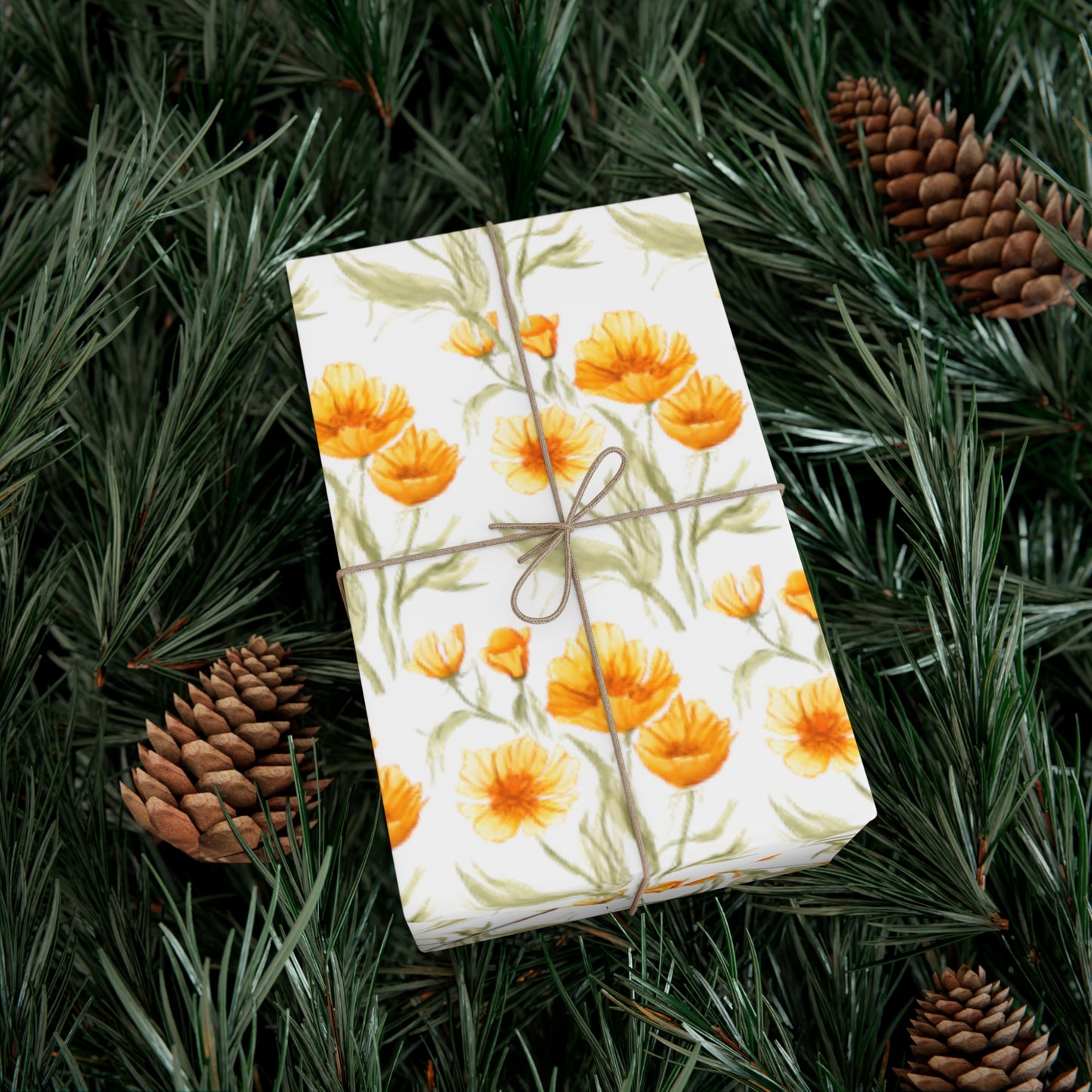 Gift Wrap Papers - Golden Poppies Wrapping Paper