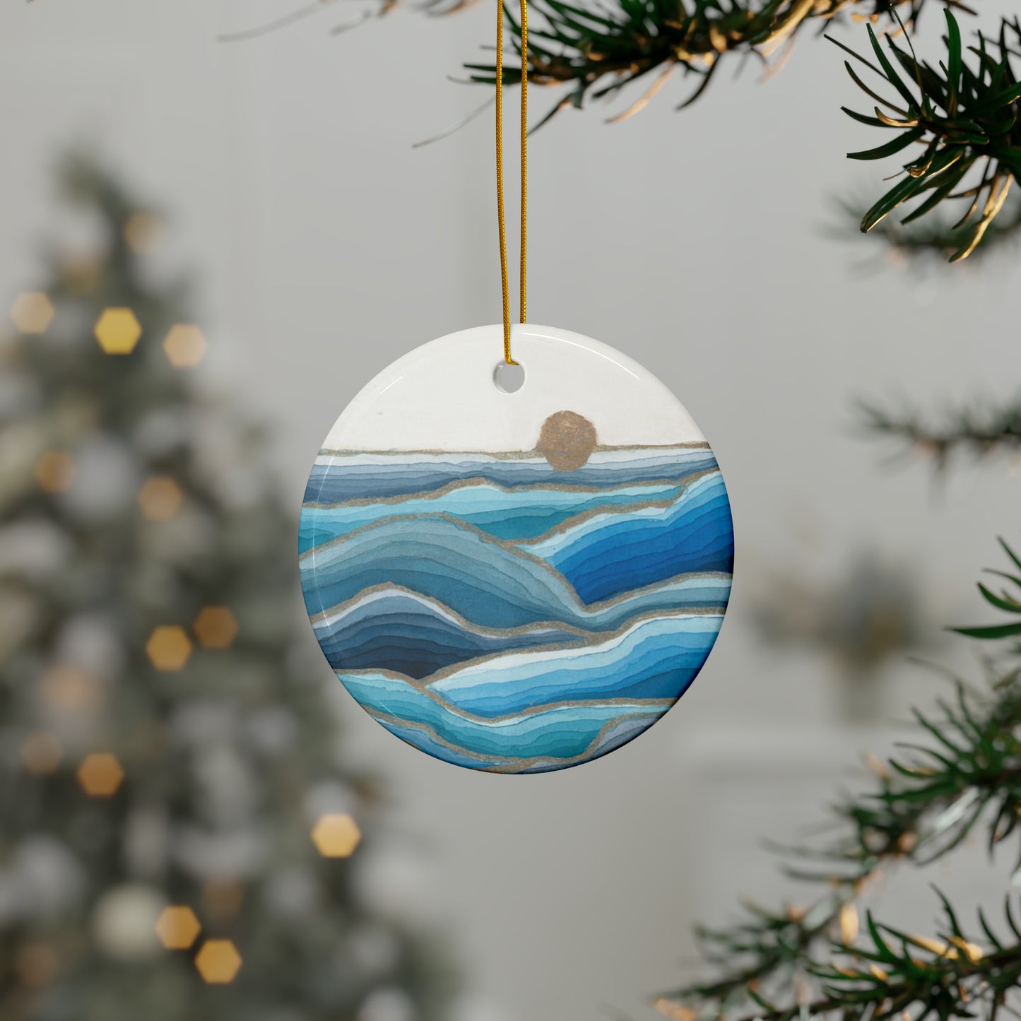 Ceramic Holiday Ornaments - Color Fields