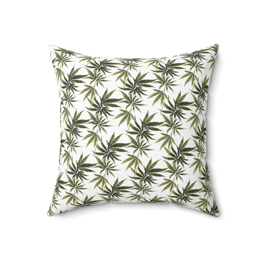 Faux Suede Square Pillow - Herbal Canopy