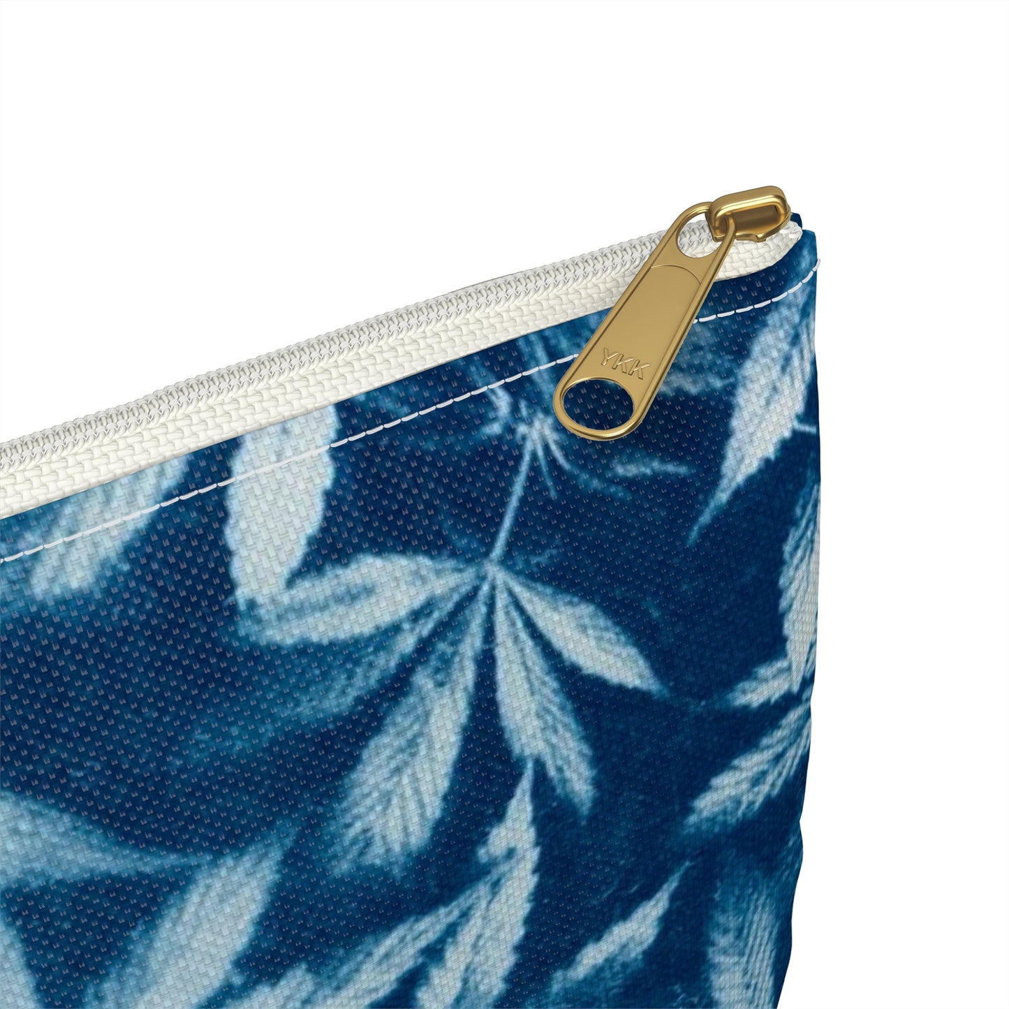 Flat Accessory Pouch - Cannabis Field Cyanotype Print 1