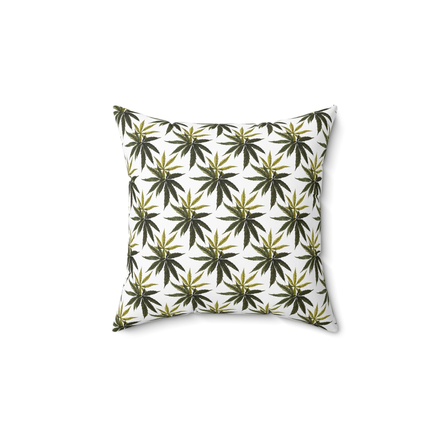 Faux Suede Square Pillow - Olive Smoke