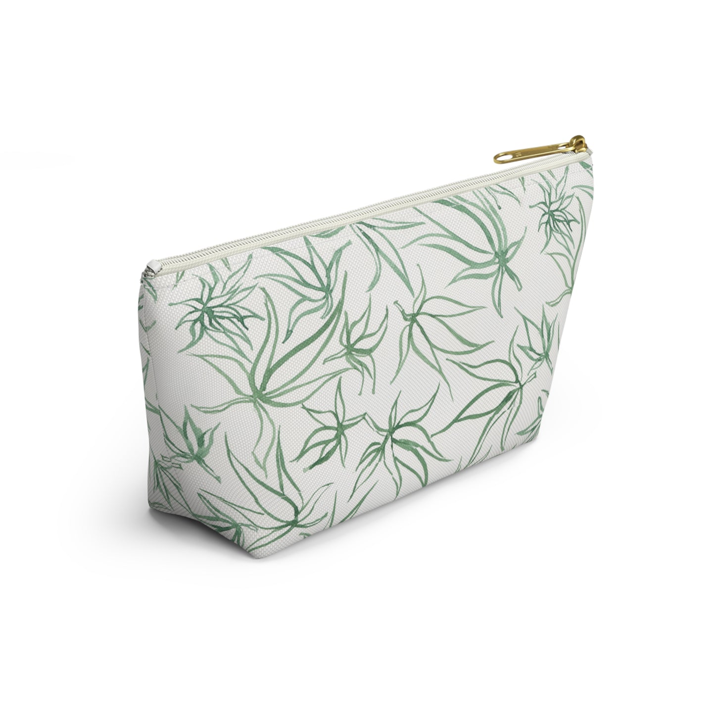 Roomy Accessory Pouch - Sketches in Green